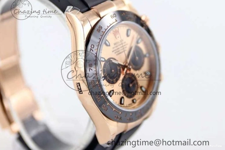 MiroTime 0209 WrinkleFree Daytona 116515 RG TWF 1:1 Best Edition 904L Steel RG Black Dial on Oysterflex Strap A 2417